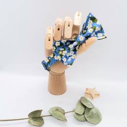 Noeud papillon homme en Liberty Mitsi Blue Green