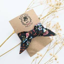 Barrette modèle "luxe" en Liberty Edenham Black