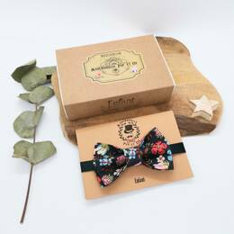 Nœud papillon enfant en Liberty Edenham Black