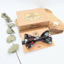 Noeud papillon homme en Liberty Edenham Black