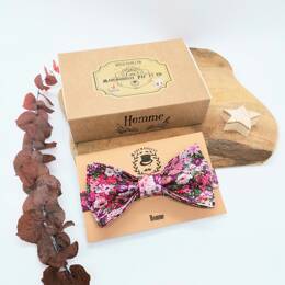 Noeud papillon homme en Liberty Thorpe Hill Rosy Pink