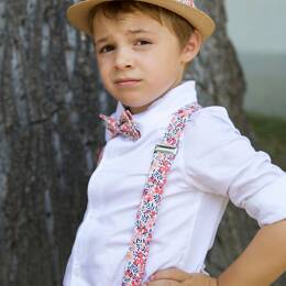 Nœud papillon enfant Liberty Wiltshire pois de senteur