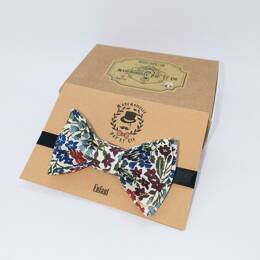 Nœud papillon enfant en Liberty Sweet May Blue Red