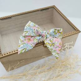 Barrette modèle "luxe" en Liberty Swirling Petal Pastel