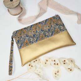 Pochette à main en Liberty Aubrey Forest Citrine