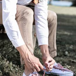 Lacets Emma and Georgina Terracotta 12 œillets  homme