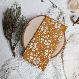 Protège livret de famille en Liberty Capel Moutarde