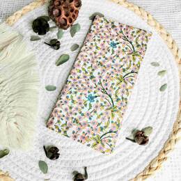 Protège livret de famille en Liberty Empress Pink