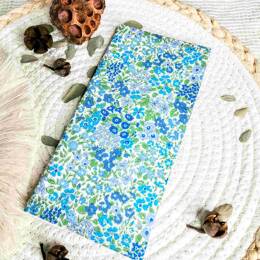 Protège livret de famille en Liberty Joanna Louise bleu