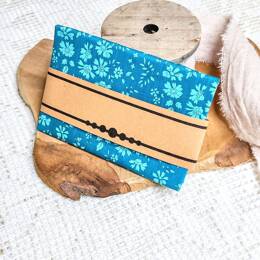 Pochette pour homme Liberty Capel Bleu Turquoise