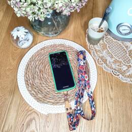 Lanière de téléphone en Liberty Thorpe Rouille