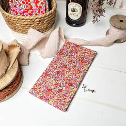 Protège livret de famille en Liberty Emma and Georgina Terracotta