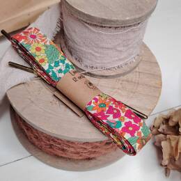 Lacets en Liberty Margaret Annie Pink 12 œillets