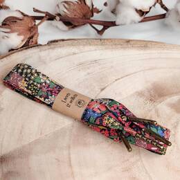 Lacets en Liberty Ciara Rouille 12 œillets