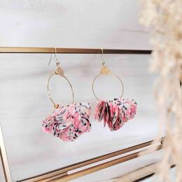 Boucles d'oreilles Fleurs en Wiltshire Pois de Senteur