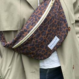 Sac Banane Léopard Bleu