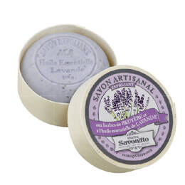Savon parfum Lavande Exfoliant dans boîte en bois 100g