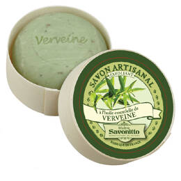 Savon parfum Verveine Citronné Exfoliant dans boite en Bois 100g
