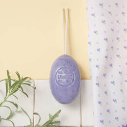 Savon Ovale sur corde parfum Lavande Exfoliant 200g