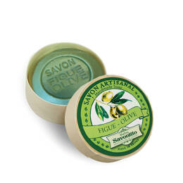 Savon Figue & Olive dans boite en bois 100g