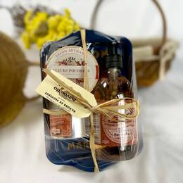 Coffret Myrrhe, Musc & Ambre avec savon liquide