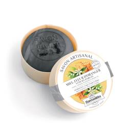Savon Miel & Fleur d'Oranger dans boîte en bois 100g