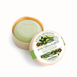 NEW✨ Savon Aloé Vera & Beurre de Karité dans boite en bois 100g