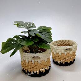 CACHE POT TRICOLORE