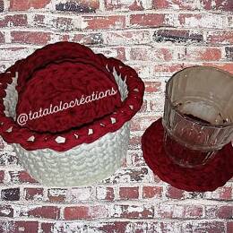 DESSOUS DE VERRES ET PANIER