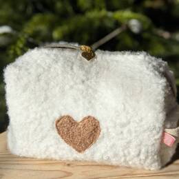 Trousse de beauté moumoute blanche