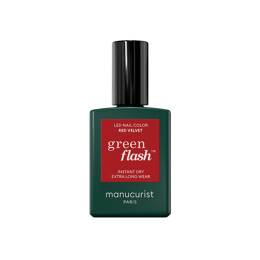 manucurist - green flash Vernis LED Vernis à ongles 15 ml Rouge foncé unisex