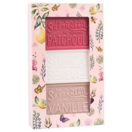 La Savonnerie de Nyons - Lot de 3 Savons 100g (Patchouli, Sensuel, Vanille) Coffrets soin corps 300 g unisex