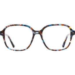 Lunettes de vue AMEYA Perle Ecaille moucheté marron et ble