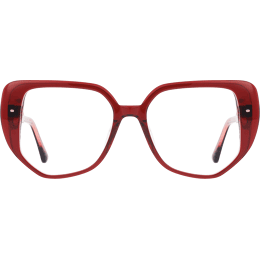 Lunettes de vue AMEYA Lyse Framboise Cristal