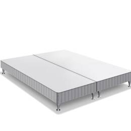 Sommier tapissier à lattes airsom avec 4 pieds, 2x80x200