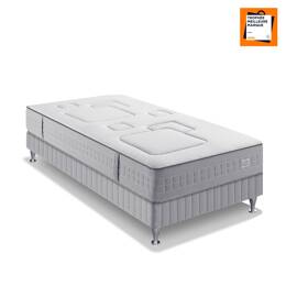 Ens 90x190 matelas h25 ressort ensachés, ferme, sommier
