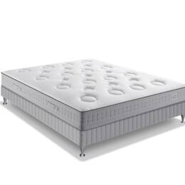 Ens 160x200 matelas H26 ressort ensachés, mi-ferme, sommier