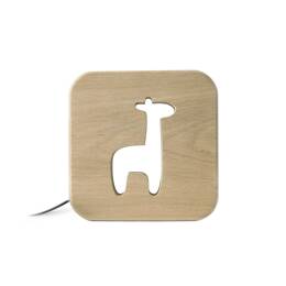 Lampe à poser veilleuse en bois girafe