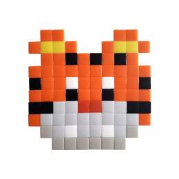 Mosaïque adhésive en verre orange