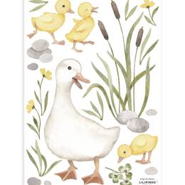 Planche de stickers A3 Maman canard