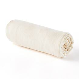 Drap housse gaze de coton ecru (90 x 190 cm)