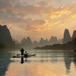Tableau baie d' halong impression sur aluminium 120x80 cm