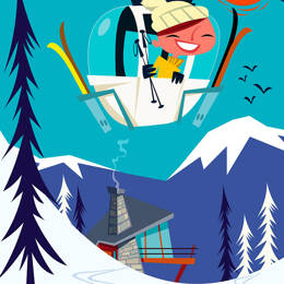 Tableau voyage en Suisse imprimé sur toile 30x45 cm