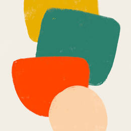 Tableau Palette couleur primaire imprimé sur toile 40x60 cm