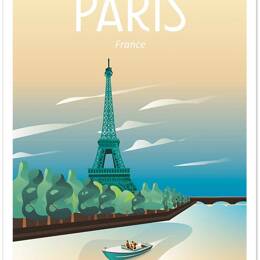 Affiche ville voyage à paris sans cadre 40x60 cm