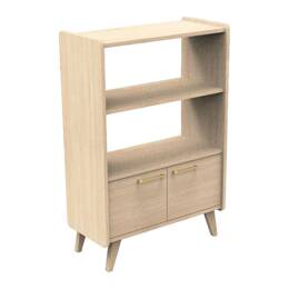Bibliothèque et penderie couleur bois