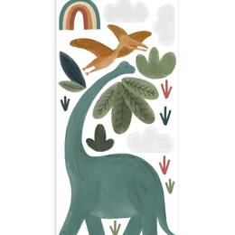Sticker grands dinosaures en vinyle mat 64 x 130 cm