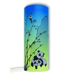 Lampe à poser Pandas Bleue 30cm