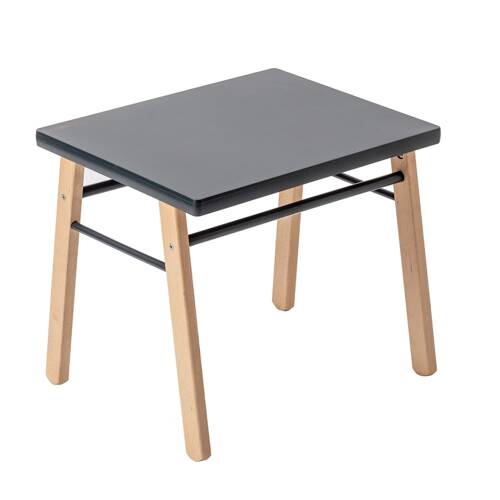 Bureau enfant en bois bicolore anthracite 50x43x40cm