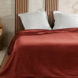 Dessus De Lit en Polyester rouge 180x240 cm